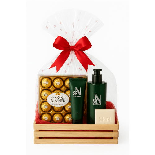 Cesta Presente Especial Masculina Natura Sr. N com Ferrero Rocher 12