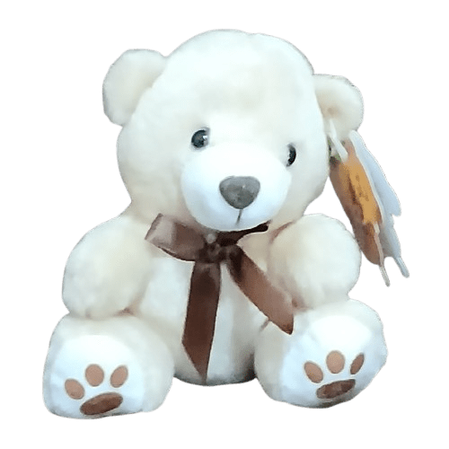 Urso Lacinho Cinza 13cm
