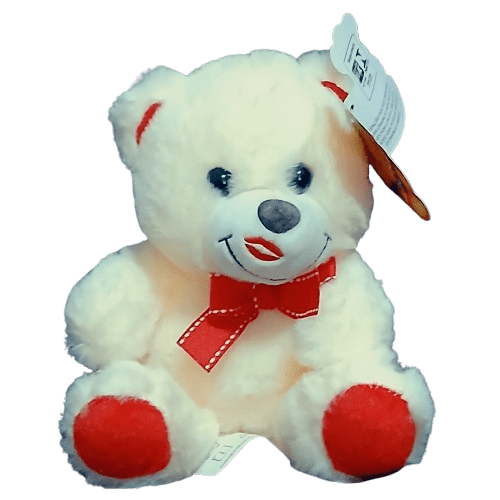 Urso Beijinho Creme 18cm