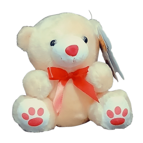 Urso Lacinho Bege 13cm