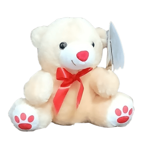 Urso Lacinho Creme 13cm