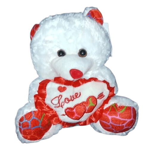 Urso Branco Love 20cm